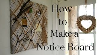 How to Make a Notice Board [upl. by Attehcnoc557]