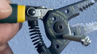 How to cut machine screws without damaging the threads shorts electrical wirestrippers [upl. by Iliak]