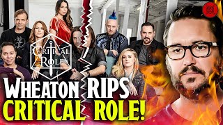 Critical Role 🔥UNDER FIRE 🔥From Wil Wheaton [upl. by Eima]