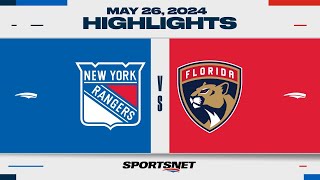 NHL Game 3 Highlights  Rangers vs Panthers  May 26 2024 [upl. by Ahsiadal172]