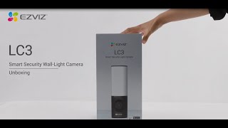 EZVIZ LC3 Smart Security Wall Light Camera  Unboxing [upl. by Kapeed]