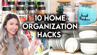 10 CLEVER HOME ORGANIZATION IDEAS  STORAGE HACKS [upl. by Eki587]