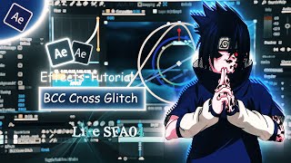 BCC Cross Glitch in After Effects  AMV Tutorial [upl. by Ahsiadal861]