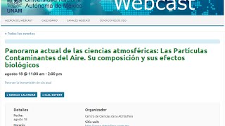 Las Partículas Contaminantes del Aire Su composición y sus efectos biológicos [upl. by Lancelle]