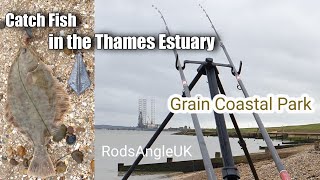 Catch Fish in the Thames Estuary GRAIN COASTAL PARK [upl. by Hcirdeirf]