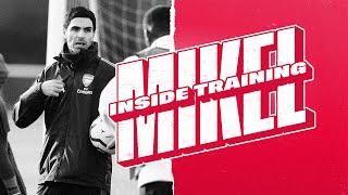 INSIDE TRAINING  Mikel Arteta leads the session [upl. by Nicolella590]