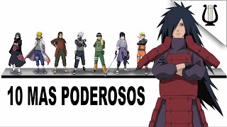 Los 10 Ninja mas PODEROSOS de todos los tiempos  Naruto Shippuden [upl. by Anesor]