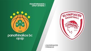 Panathinaikos OPAP Athens  Olympiacos Piraeus Highlights  EuroLeague RS Round 12 [upl. by Ymmij70]