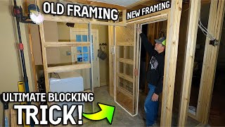 How to Install Pocket Door Frames 2 DIFFERENT DOOR MANUFACTURERS Ep 8 [upl. by Heti731]