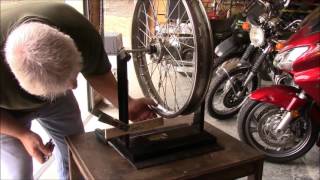 Truing a Motorcycle Wheel [upl. by Aynek]