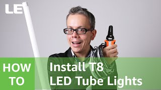 How to install T8 LED Tube Lights  Type B LED Tube  Ballast Bypass [upl. by Brinna73]