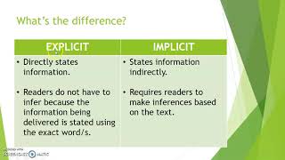 Explicit VS Implicit Statement [upl. by Garate]