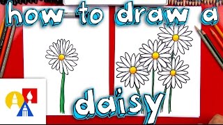 How To Draw A Daisy Flower [upl. by Aital]