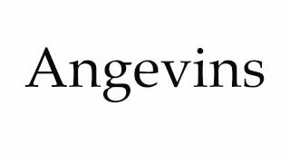 How to Pronounce Angevins [upl. by Kcirddec583]