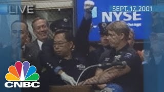 Reopening the NYSE after 911  Archives  CNBC [upl. by Froemming]