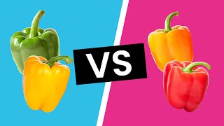 Green Yellow Orange amp Red Bell Peppers  Whats the Difference [upl. by Oilisab773]