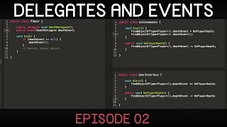 C Delegates and Events E02 events [upl. by Gunnar708]