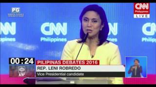 Leni Robredo on political dynasty [upl. by Eneryt]