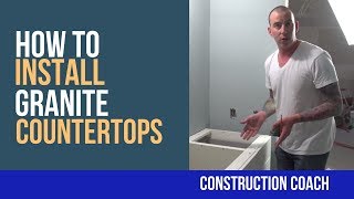 How to Install Granite Countertops  DIY [upl. by Ahsieki]