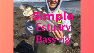 Uk sea fishing rigs  Simple estuary bass rig [upl. by Akir]