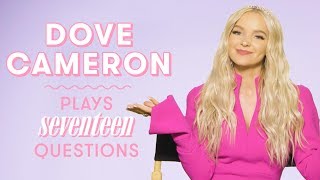 Dove Cameron Talks Descendants Boyfriend Thomas Doherty and More  17 Questions [upl. by Ennoryt285]