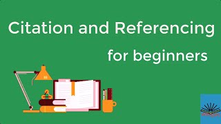 Citation and Referencing for beginners [upl. by Demaggio]