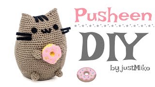 Pusheen the Cat häkeln 🍩 Do it Yourself Amigurumi  Katze by justMiko [upl. by Hsina]