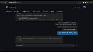 BLACKBOX AI Code Chat  WebApp [upl. by Abner]