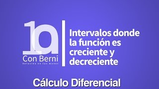 Intervalos donde la función es creciente y decreciente I [upl. by Dawes913]