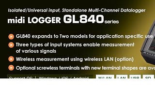 GL840 Basic operation Data logger [upl. by Esil475]