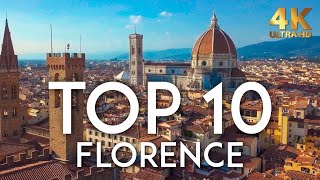 TOP 10 Things to do in FLORENCE  Italy Travel Guide 4K [upl. by Ominorej]