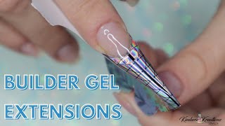 Builder Gel Extension with Forms  Bottle Builder Gel by Kimberz Kreations [upl. by Mita]