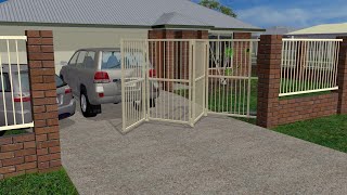 Installing Trackless BiFolding Gates [upl. by Salinas]