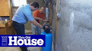 How to Install a Water Pressure Booster  This Old House [upl. by Akenal]