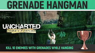 Uncharted 1 Drakes Fortune Remastered  Hangman amp Grenade Hangman 🏆  Trophy Guide Chapter 4 [upl. by Akirdnas380]