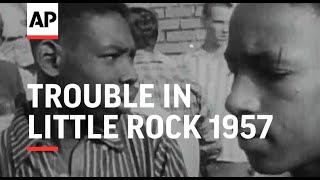 Trouble in Little Rock Arkansas  1957  Movietone Moment  4 September 2020 [upl. by Odlanra545]