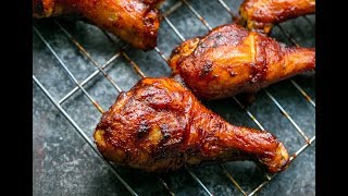 Crunchy Baked BBQ Chicken Drumsticks [upl. by Kessiah307]