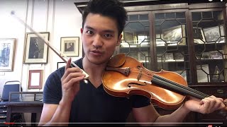 Masterclass with Ray Chen Upbow staccato [upl. by Gausman498]