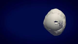 Simulating an impact crater on an asteroid [upl. by Eydnarb]