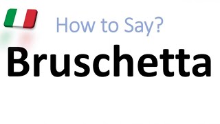 How to Pronounce Bruschetta CORRECTLY And WHY [upl. by Nicoli]