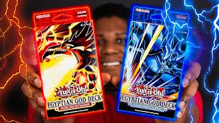 YuGiOh EGYPTIAN GOD DUEL Obelisk VS Slifer Decks [upl. by Gnud]