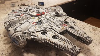 LEGO Star Wars UCS Millennium Falcon TimeLapse Speed Build amp Review 75192 [upl. by Treulich]