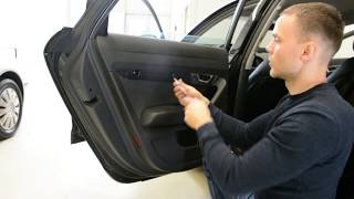 Audi A6 C6 door panel Removal [upl. by Sine641]