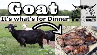 Goat Meat  From Farm To Plate  Kiko Meat Goats  Cooking amp Eating Goat Meat [upl. by Ayram]