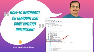 Reconnect USB Device without UnPlugging  Windows 10 [upl. by Dnumsed75]