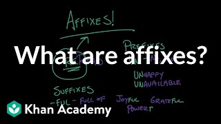 What are affixes  Reading  Khan Academy [upl. by Florrie743]