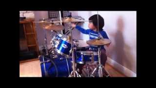 Hysteria drum cover of a 3YearOld kid [upl. by Holub]