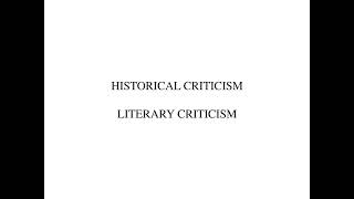 Historical Criticism in Tamil  Historical Criticism  Literary Criticism  GR [upl. by Ydnih347]