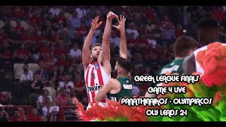 Olympiacos  Panathinaikos Greek League Finals Game 4 LIVE [upl. by Thatch157]