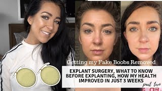 BREAST EXPLANT SURGERY AND WHAT YOU NEED TO KNOW  Breast Explant Journey Pt 2 [upl. by Alan885]